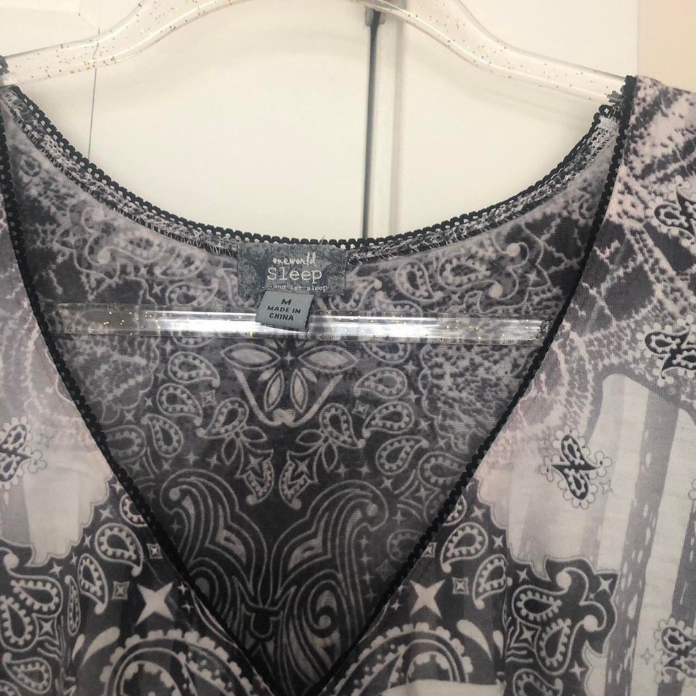 Oneworld sleep black and white patterned dress - Picture 3 of 5